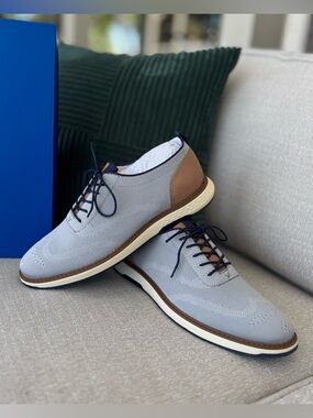 VINCE CAMUTO | Men’s Knit Dress Shoes Size 12 Grey VM-STAAN New w/ Box